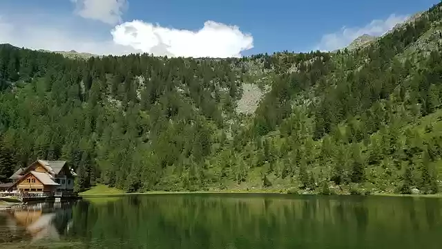 Free download lake village mountains house free picture to be edited with GIMP free online image editor