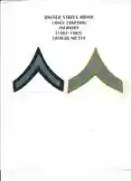 Free download Lance Corporal Chevron, Catalog No.314 free photo or picture to be edited with GIMP online image editor