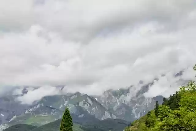 Free download landscape mountains clouds nature free picture to be edited with GIMP free online image editor