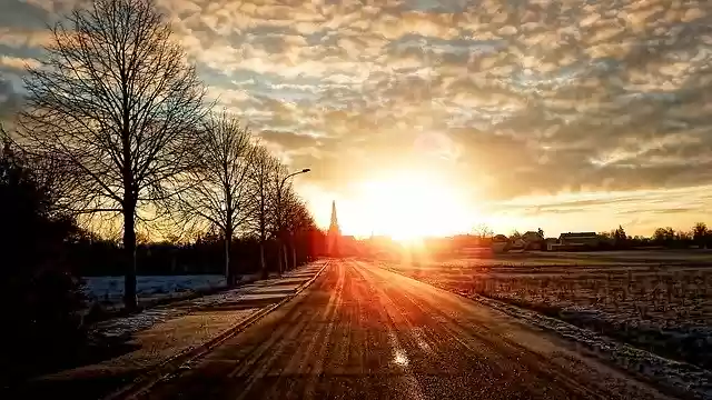 Free download Landscape Winter Sunrise -  free photo or picture to be edited with GIMP online image editor