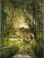 Free download Landscape with a Sunlit Stream free photo or picture to be edited with GIMP online image editor