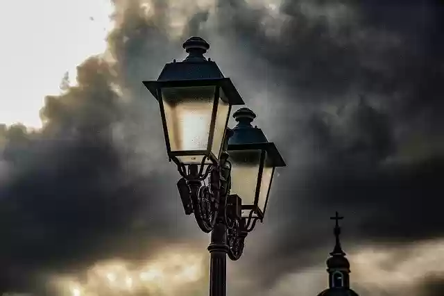 Free download Lanterns Wetzlar Twilight -  free photo or picture to be edited with GIMP online image editor