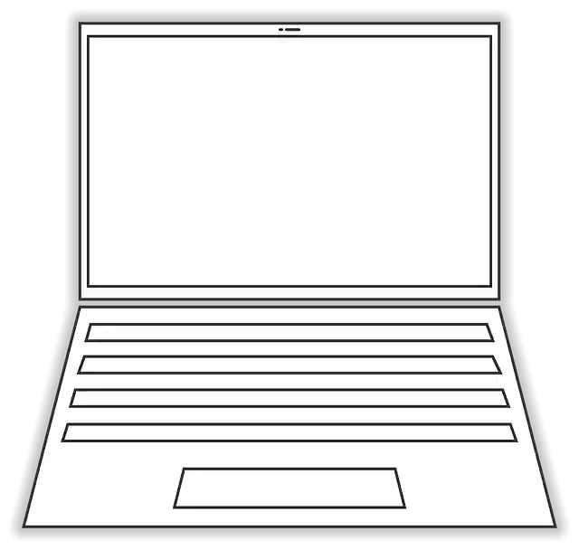 Free download Laptop Computer Line-Drawing -  free illustration to be edited with GIMP free online image editor