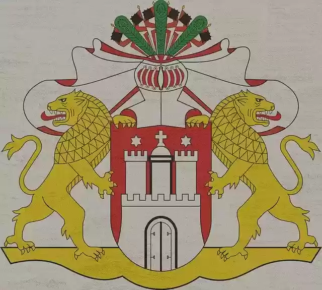 Free download Large State Coat-Of-Arms Hamburg -  free illustration to be edited with GIMP free online image editor