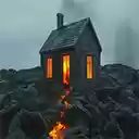 Lava Flowing From Tugaflix House Interface  screen for extension Chrome web store in OffiDocs Chromium