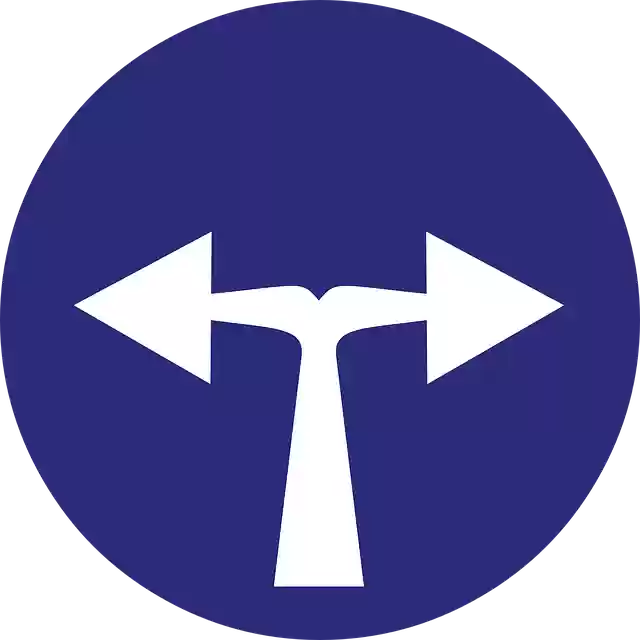 Free download Left Or Right Arrow Direction Road - Free vector graphic on Pixabay free illustration to be edited with GIMP free online image editor