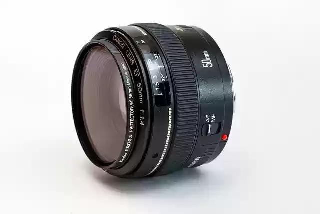 Free download lens canon lens ef 50mm optics free picture to be edited with GIMP free online image editor