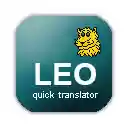 LEO.org simple translator  screen for extension Chrome web store in OffiDocs Chromium