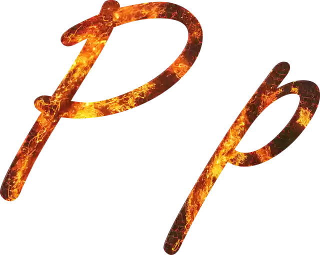 Free download Letter P Fire -  free illustration to be edited with GIMP free online image editor