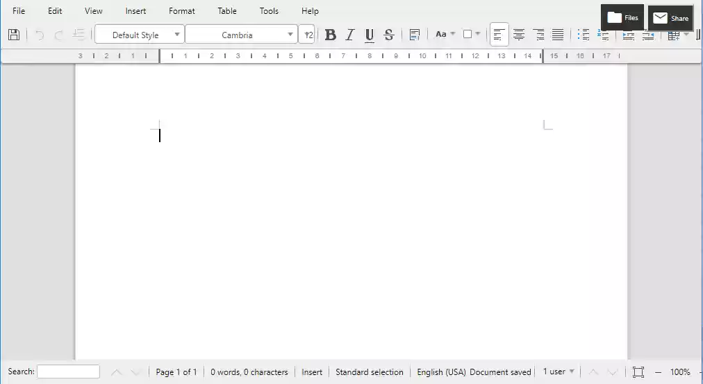 LibreOffice online 6.1.1.2 de OffiDocs