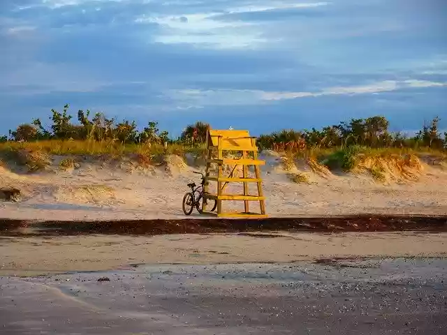 Free download Lifeguard Chair Beach Rescue -  free photo or picture to be edited with GIMP online image editor