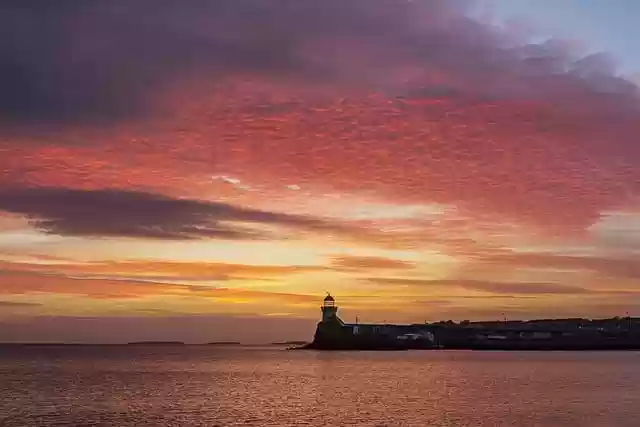 Free download lighthouse beach sea sunrise free picture to be edited with GIMP free online image editor