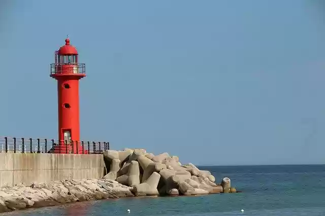 Free download Lighthouse Sea Port Heart Valley -  free free photo or picture to be edited with GIMP online image editor