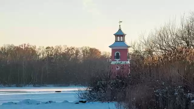 Free download lighthouse snow ice saxon baroque free picture to be edited with GIMP free online image editor