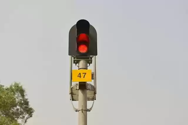 Free download Light Red Signal Train -  free photo or picture to be edited with GIMP online image editor