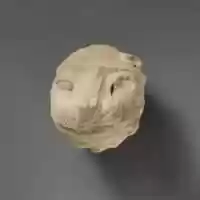 Free download Limestone head of Herakles wearing the lion skin free photo or picture to be edited with GIMP online image editor