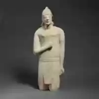 Muat turun percuma patung batu kapur seorang pengundi lelaki tanpa janggut dalam pakaian Mesir memakai topi keledar foto atau gambar percuma untuk diedit dengan editor imej dalam talian GIMP
