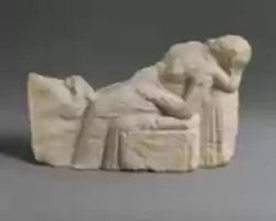 Free download Limestone statuette of a childbirth scene free photo or picture to be edited with GIMP online image editor