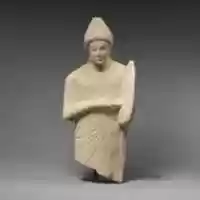 Free download Limestone statuette of a female lyre player free photo or picture to be edited with GIMP online image editor