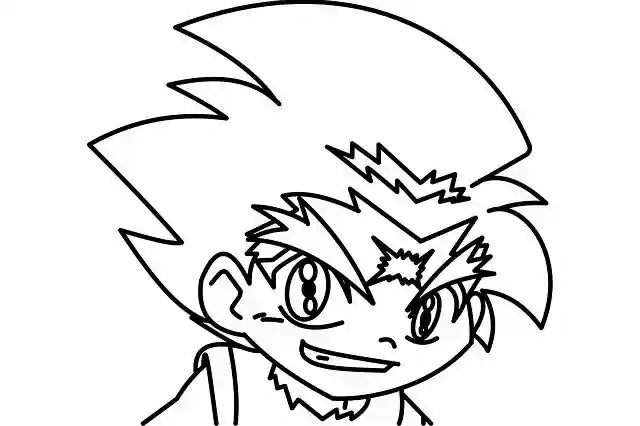 Free download Line Draw Beyblade Daichi Sumeragi -  free illustration to be edited with GIMP free online image editor
