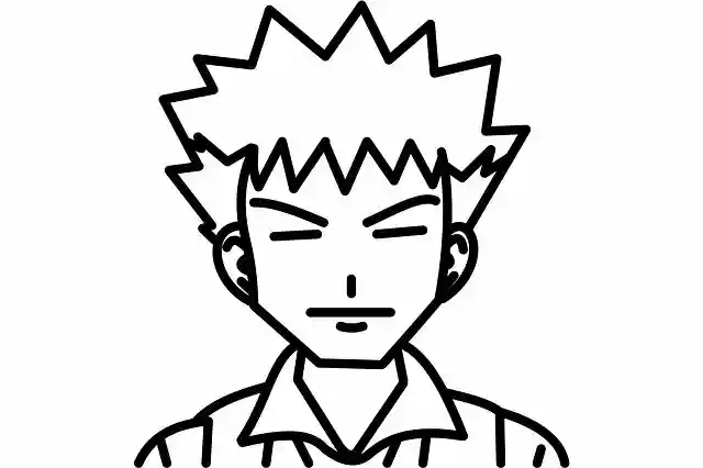 Free download Line Draw Pokemon Brock -  free illustration to be edited with GIMP free online image editor