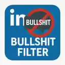 LinkedIn Bullshit Filter  screen for extension Chrome web store in OffiDocs Chromium