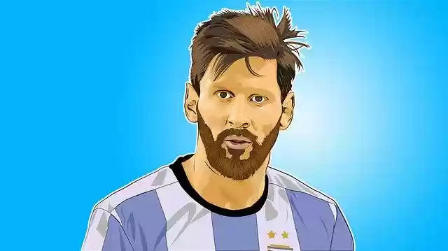 Free download Lionel Messi Vector Art -  free illustration to be edited with GIMP free online image editor