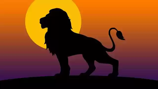 Free download Lion Night Sky -  free illustration to be edited with GIMP free online image editor