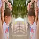 Little boy holding his mothers hand.  screen for extension Chrome web store in OffiDocs Chromium