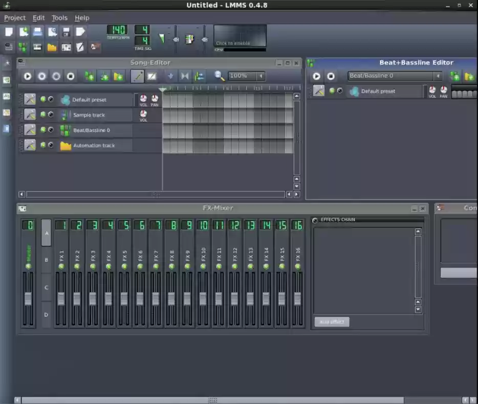 Music creation editor - LMMS online MultiMedia Studio