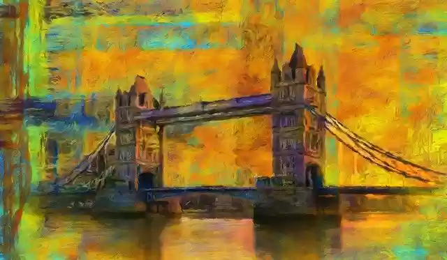 Free download London Tower Abstract -  free illustration to be edited with GIMP free online image editor
