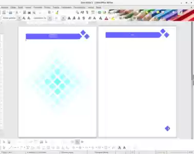 Free template Losango Azul valid for LibreOffice, OpenOffice, Microsoft Word, Excel, Powerpoint and Office 365