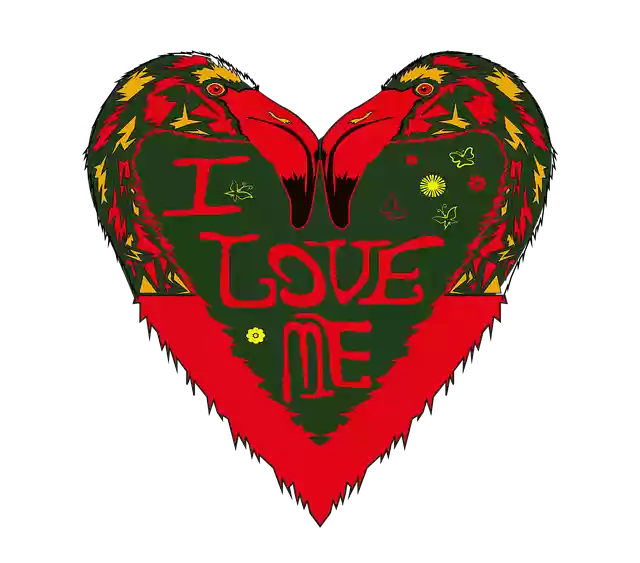 Free download Love Flamingo Nature -  free illustration to be edited with GIMP free online image editor