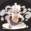 Luffy Gear 5 One Piece Anime Theme  screen for extension Chrome web store in OffiDocs Chromium