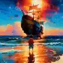 Luffy Kid Pirate Ship Live Wallpaper  screen for extension Chrome web store in OffiDocs Chromium