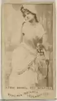 Free download Lydie Barel, Des Bouffes, from the Actors and Actresses series (N45, Type 1) for Virginia Brights Cigarettes free photo or picture to be edited with GIMP online image editor