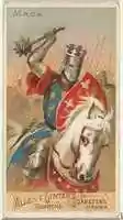 Free download Mace, from the Arms of All Nations series (N3) for Allen & Ginter Cigarettes Brands free photo or picture to be edited with GIMP online image editor