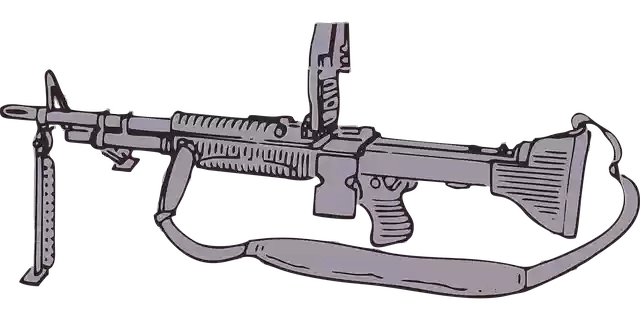 Free download Machine Gun Military - Free vector graphic on Pixabay free illustration to be edited with GIMP free online image editor