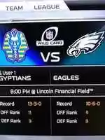 Free download Madden NFL 16 Memphis Egyptians VS Philadelphia Eagles Teams Screenshot free photo or picture to be edited with GIMP online image editor