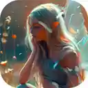 magical fairy sitting with fox  screen for extension Chrome web store in OffiDocs Chromium