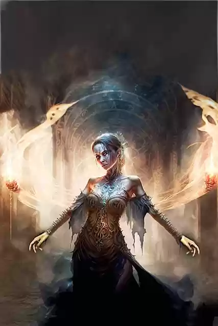 Free download magic fantasy sorceress dark woman free picture to be edited with GIMP free online image editor