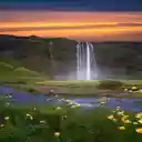 Majestic waterfall wallpaper  screen for extension Chrome web store in OffiDocs Chromium