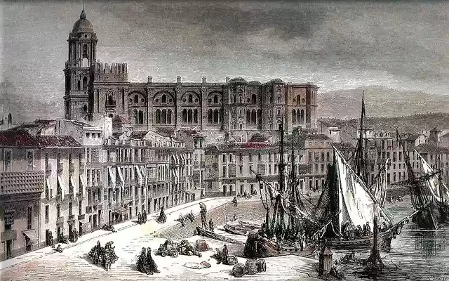 Free download Malaga Old City -  free illustration to be edited with GIMP free online image editor