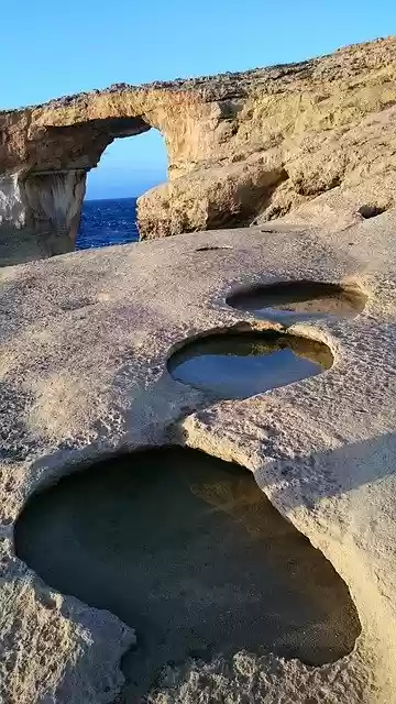Free download Malta Rock Sea -  free free photo or picture to be edited with GIMP online image editor
