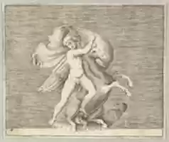 Free download Man Grappling with Winged Horse free photo or picture to be edited with GIMP online image editor