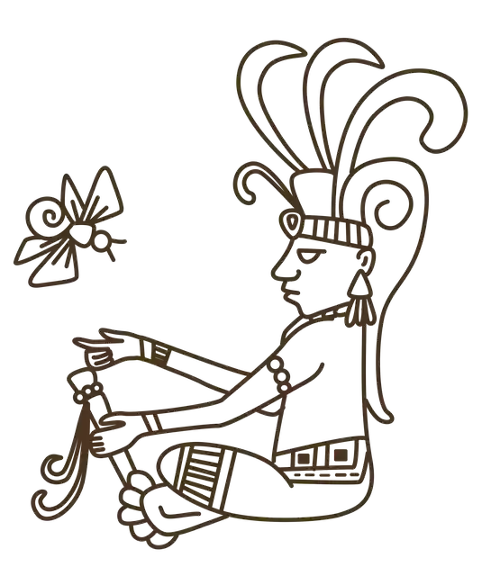 Free download Man Maya Cocay Firefly Aztec Mayan -  free illustration to be edited with GIMP free online image editor