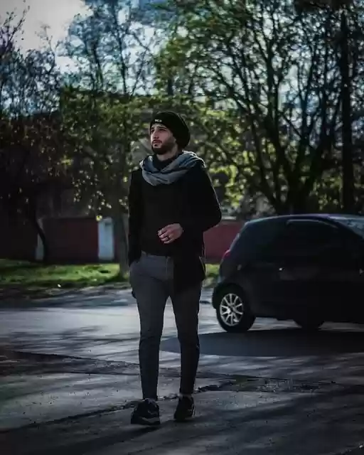 Free download man model casual beard road free picture to be edited with GIMP free online image editor