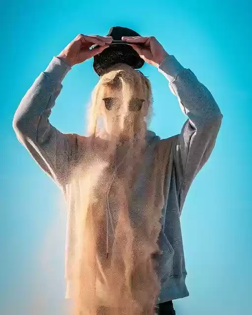 Free download man sand desert pouring sand style free picture to be edited with GIMP free online image editor