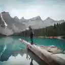 Man standing on lake  screen for extension Chrome web store in OffiDocs Chromium