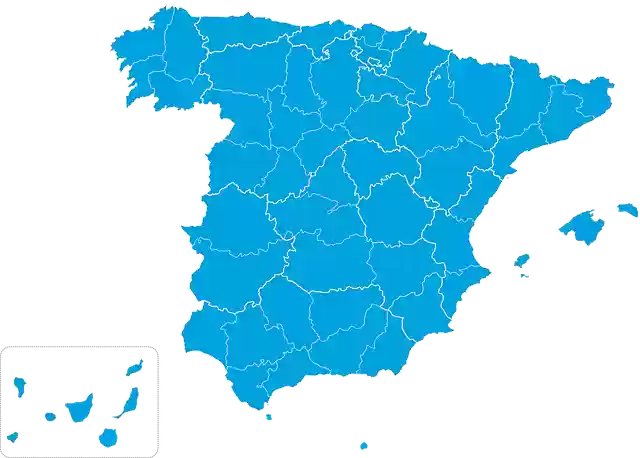 Free download Map Spain Provinces -  free illustration to be edited with GIMP free online image editor